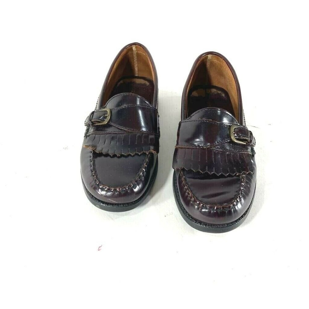 Bostonian Mens Kiltie Loafers Brown Monk Strap Moc